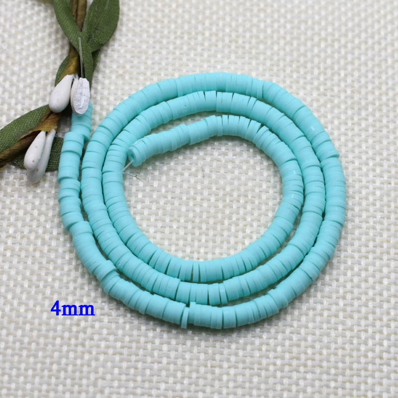 Flat Round Handmade Round Polymer Clay Chip