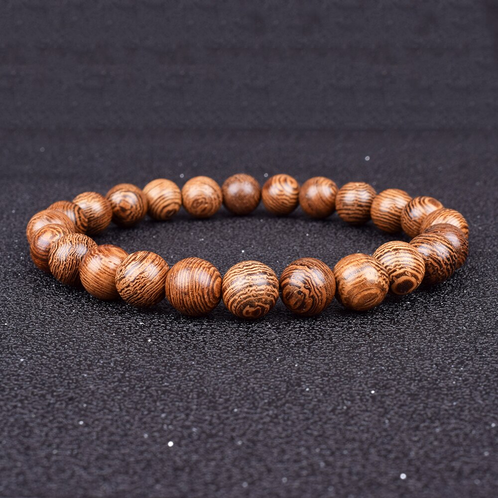 Wood Beads Bracelets Men Ethic Meditation