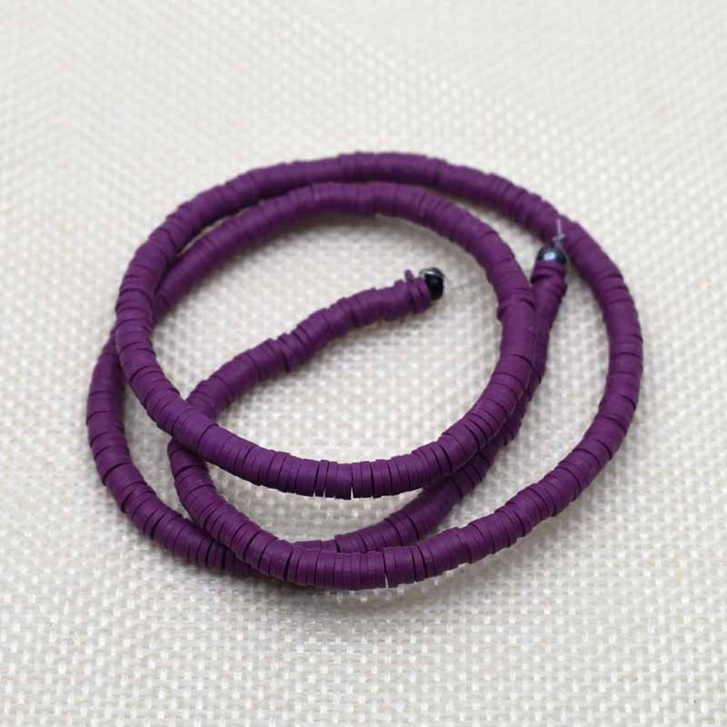 Flat Round Handmade Round Polymer Clay Chip