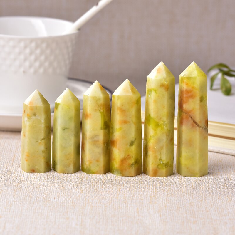 Point Flower Jade Healing Obelisk Quartz