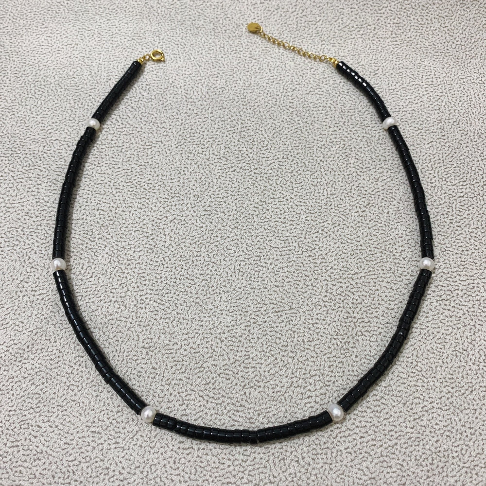 freshwater pearl necklace natural stone necklace