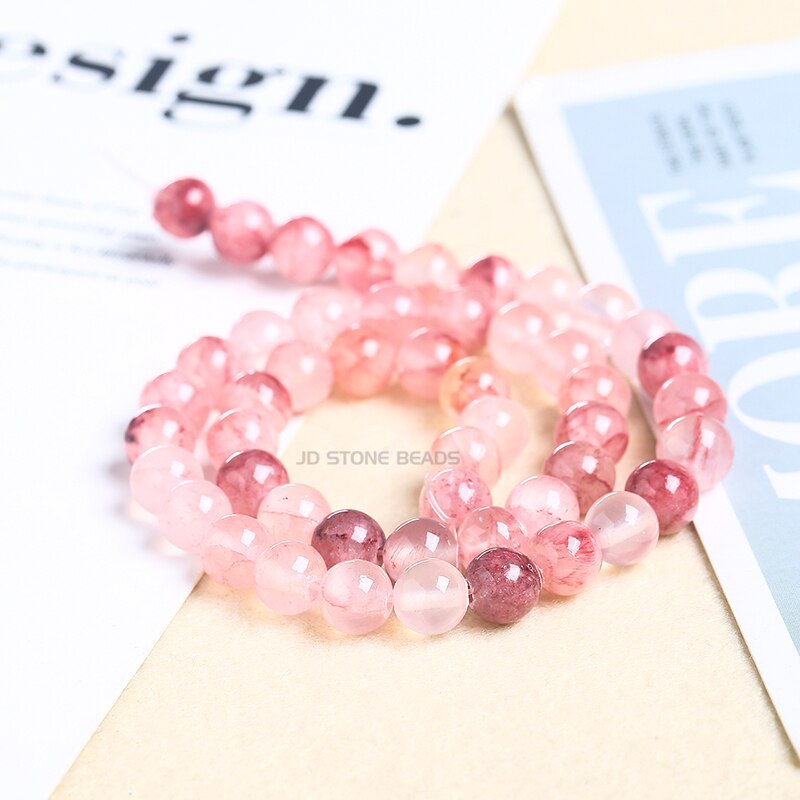 Natural Chalcedony Stone Beads Round Loose Beads