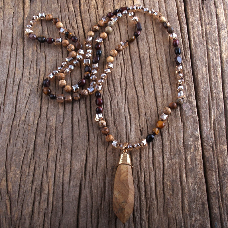 Jewelry Random Shape Natural Stones /Glass Crystal