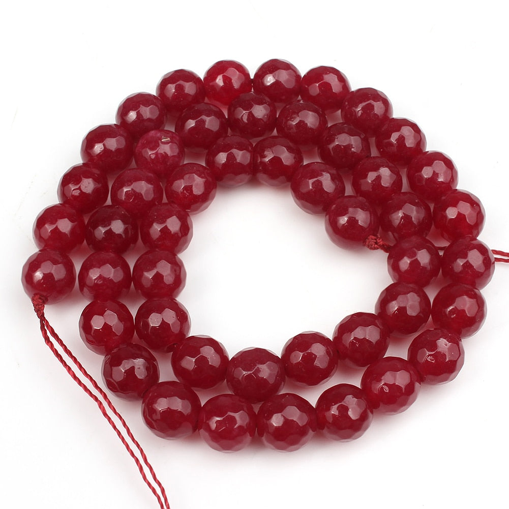Natural Gems Jades Stone Beads Multicolor Chalcedonies