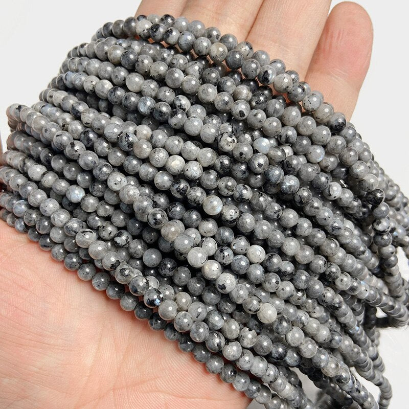 Natural Jades Agates Stone Beads Loose Isolation