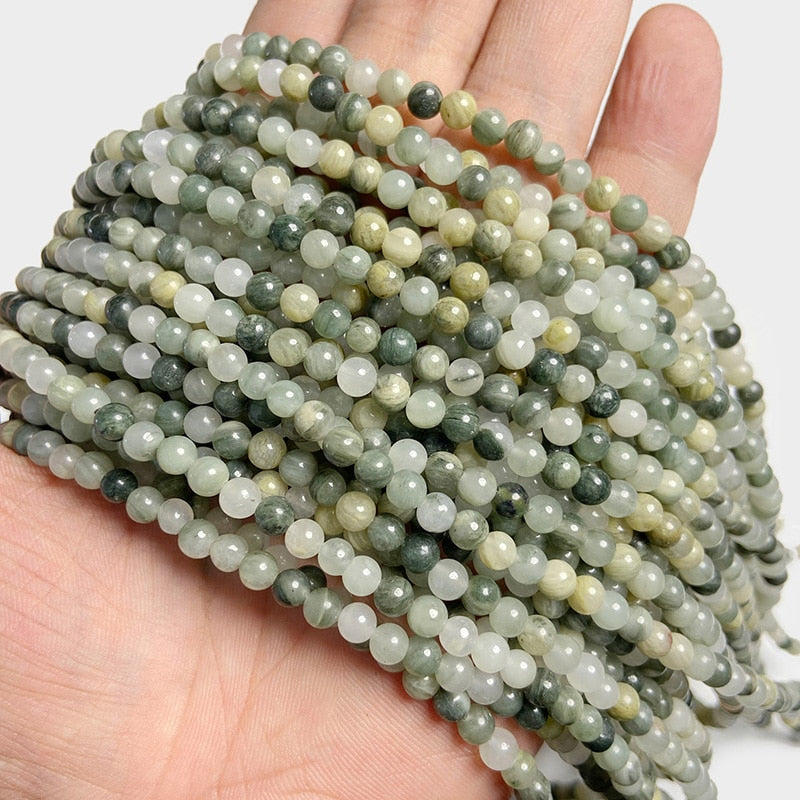 Natural Jades Agates Stone Beads Loose Isolation