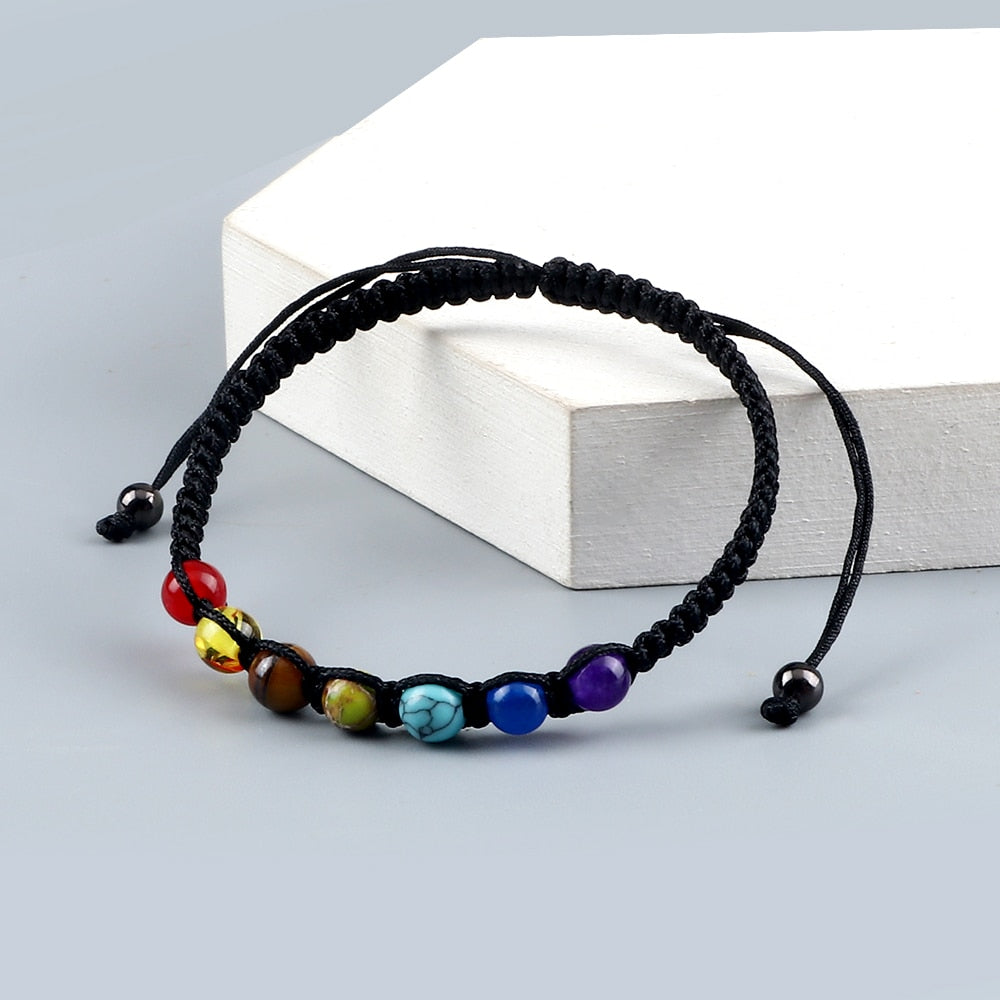 Handmade Beads Bracelet 6mm Natural Stone String