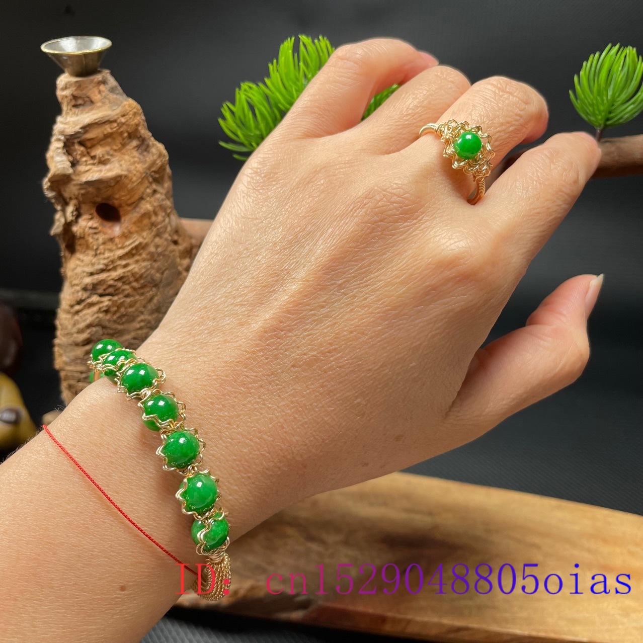 Jade Bracelets for Women Beads Men Ring Gemstone