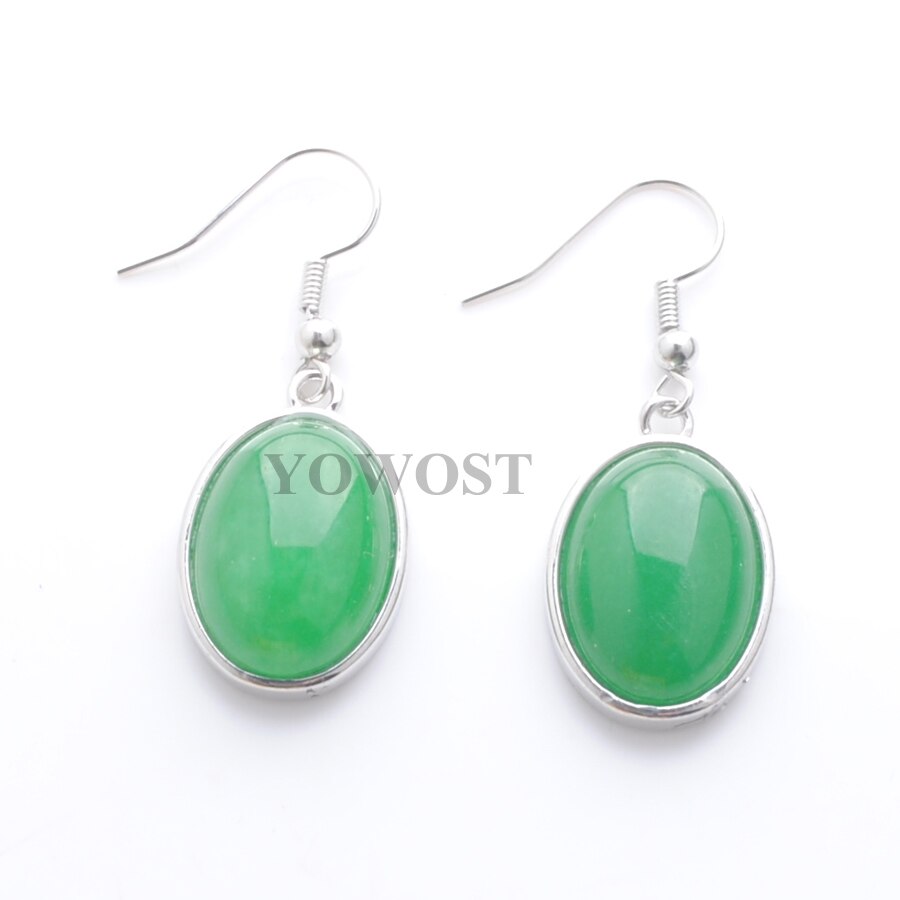 1 Pairs Natural Stone Dangle Earrings Beads