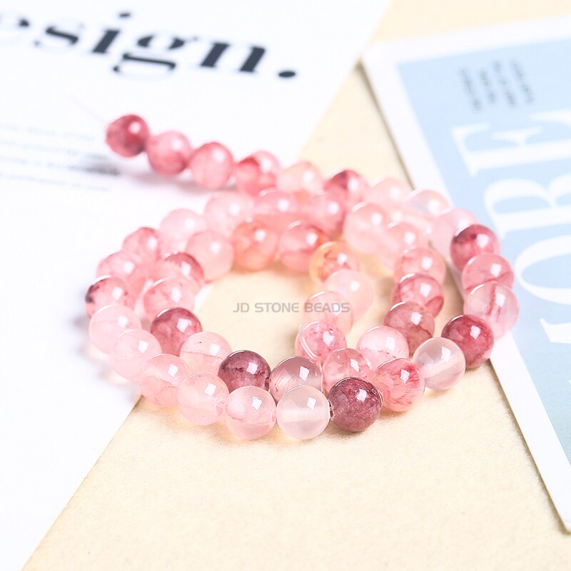Natural Chalcedony Stone Beads Round Loose Beads