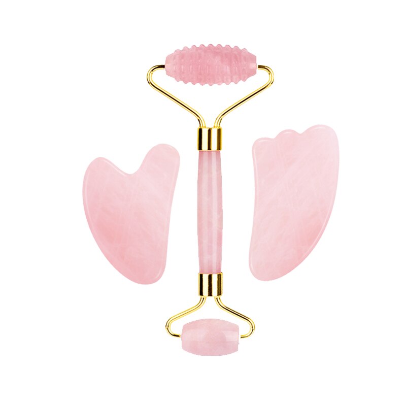 Rose Quartz Jade Roller Face Massager Real Jade