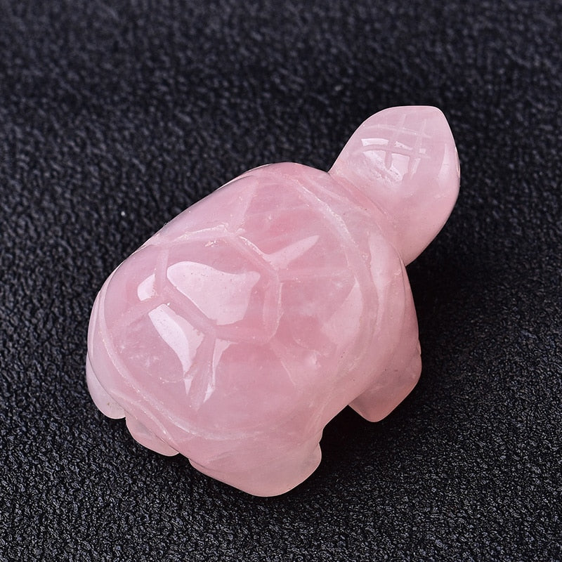 Crystal Rose Quartz Tortoise Amethyst Opal Animals