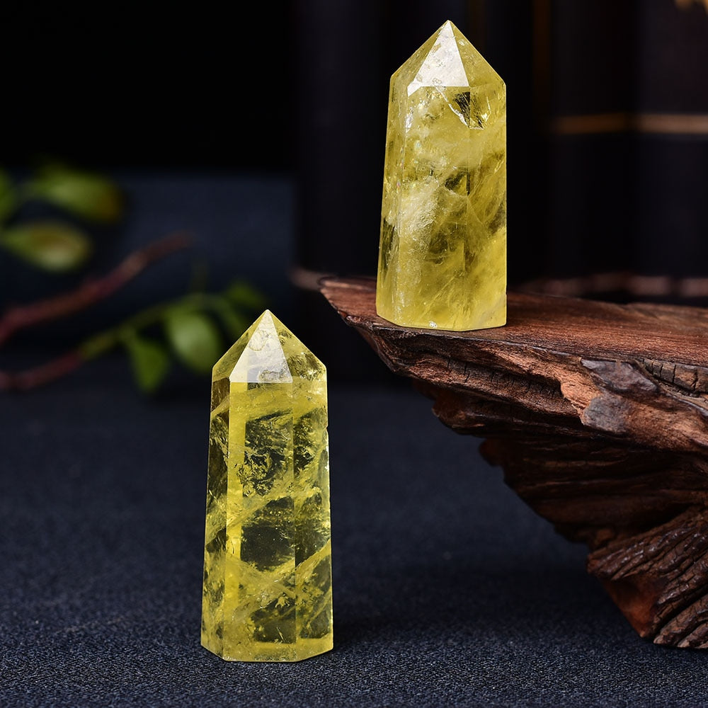 Crystal Point Citrine Healing Obelisk Yellow Quartz