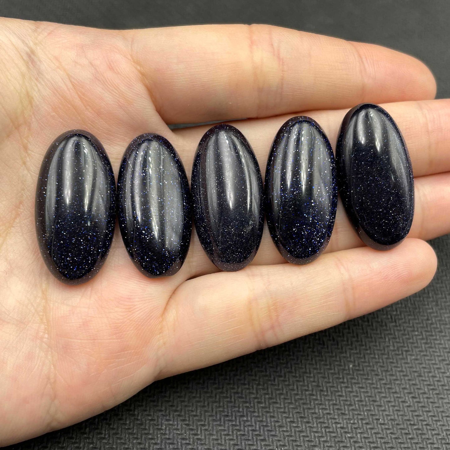 Cabochon Natural Oval Agates Opal Crystal Quartz Jades