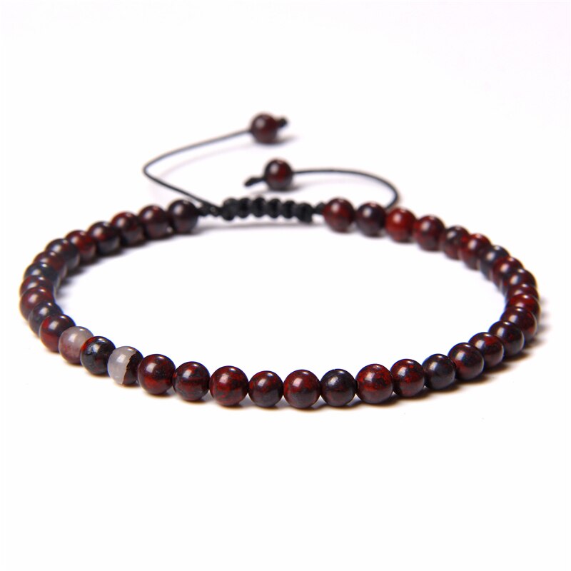 Vintage Natural Stone Bracelet Men Chakras Beads