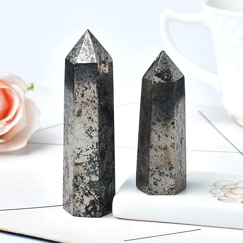 Natural Hematite Crystal Point Healing Stone