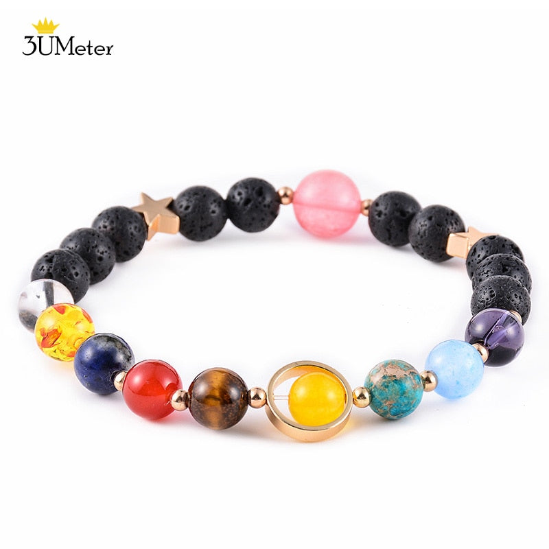 The Eight Planets Bracelets Natural Stone Beads