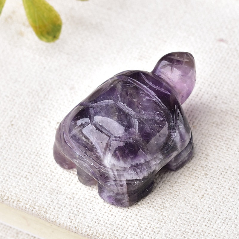 Crystal Rose Quartz Tortoise Amethyst Opal Animals
