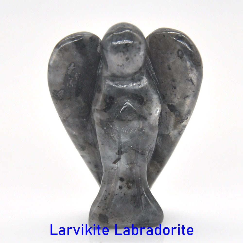 Guardian Angel Figurine Natural Healing Crystal Gem