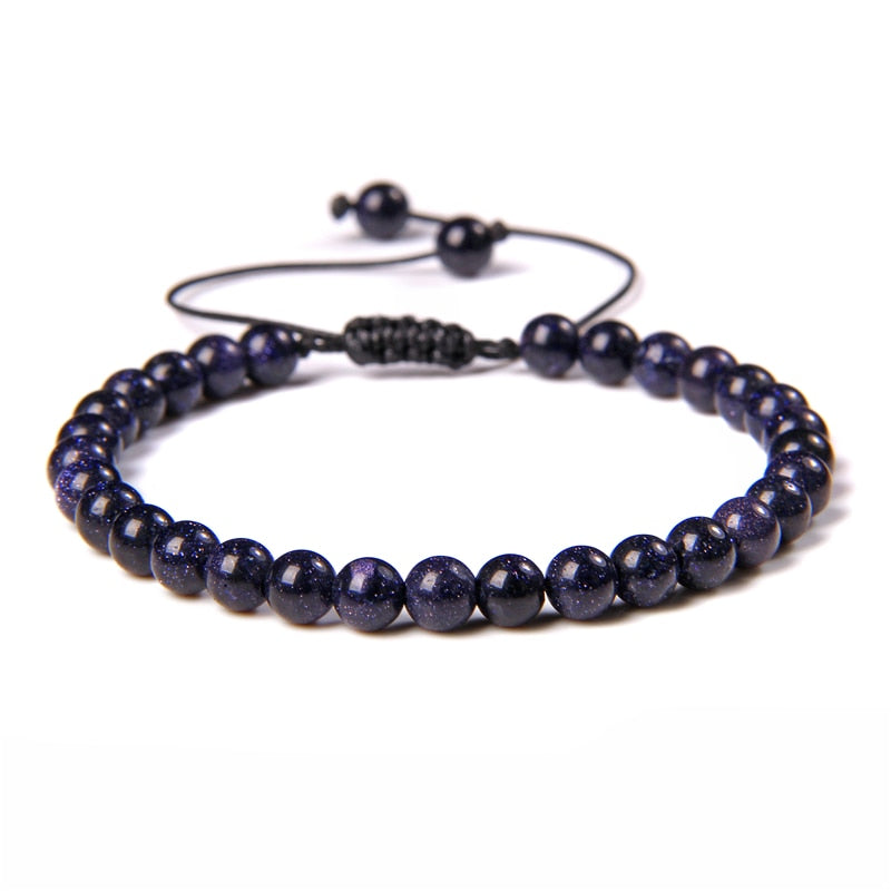 Natural Stone Amethysts 6MM Bead Bracelets