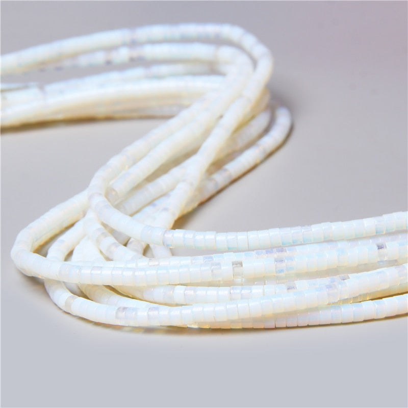 Natural Rondelle Stone Beads Flat Round Jaspers