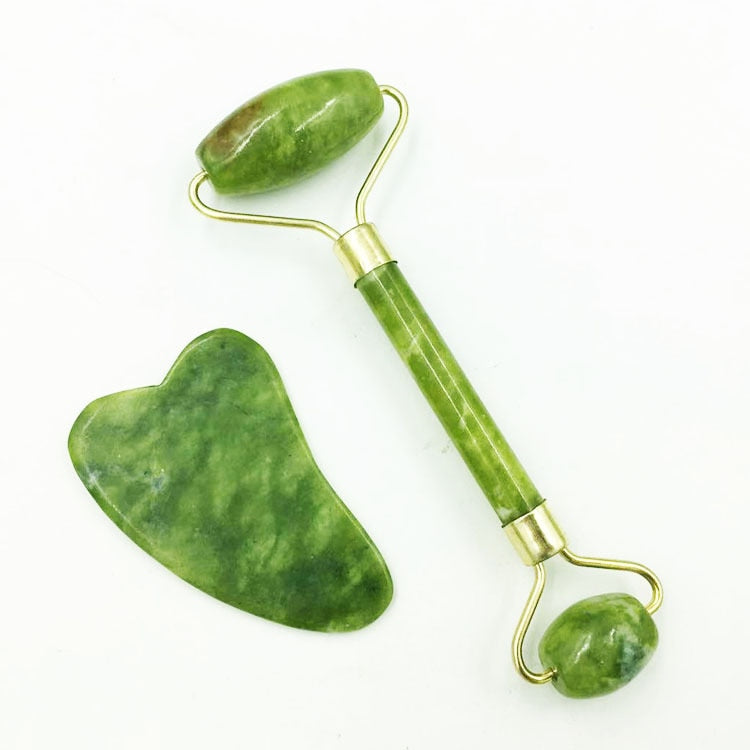 Gua Sha Massager Tool Massage Jade Roller Set