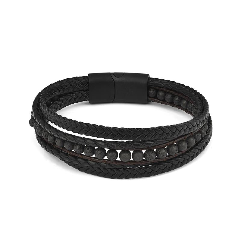 Fashion Natural Stone Beads Men Bracelet Multilayer