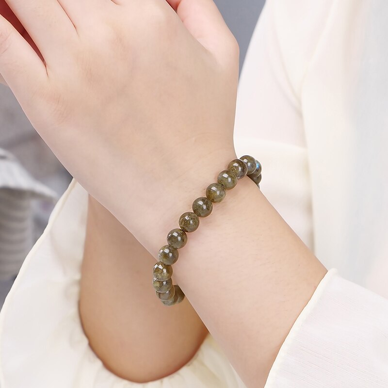 JD Fashion Natural Stone Shiny Labradorite Beads