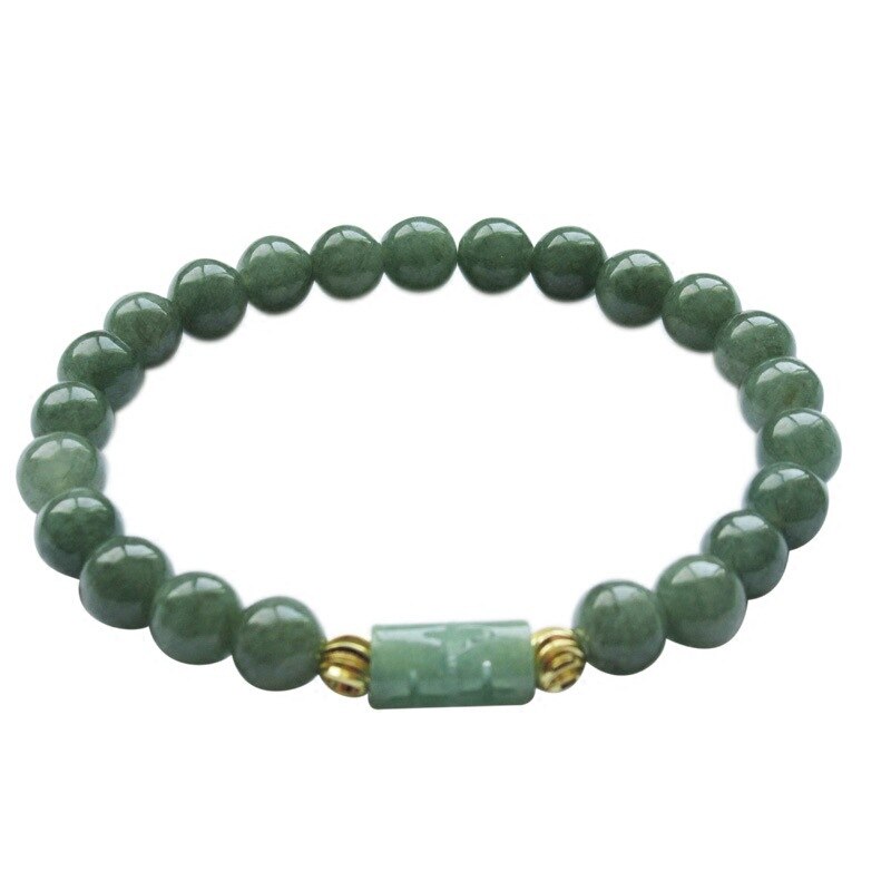 Customized Natural Jade Emerald 6mm Oil Green Bead
