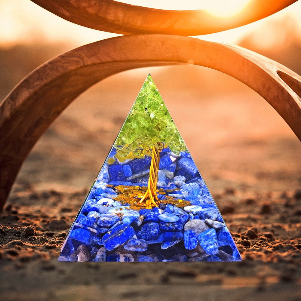 Orgonite Pyramid Crystals Natural Stone Orgone
