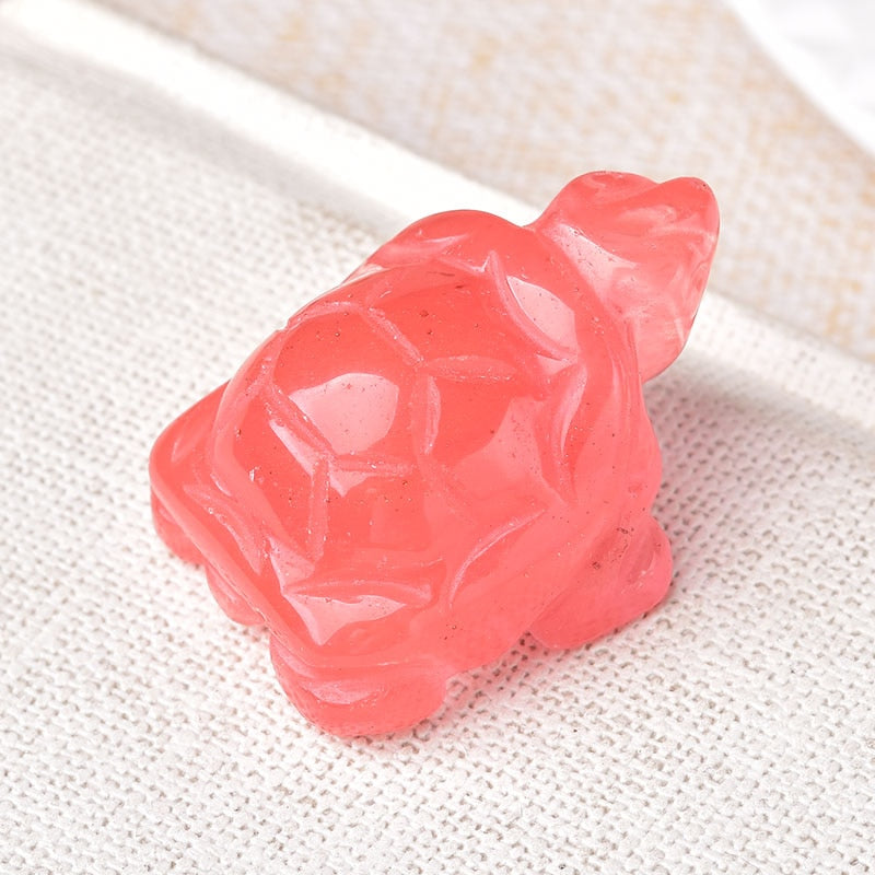 Crystal Rose Quartz Tortoise Amethyst Opal Animals