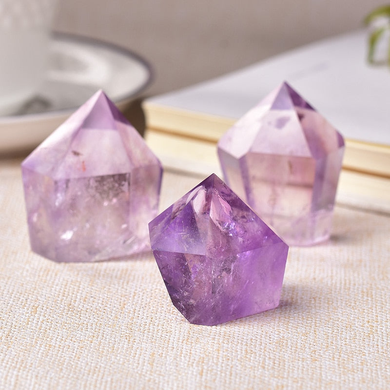Natural Amethyst Point Wand Quartz Crystal