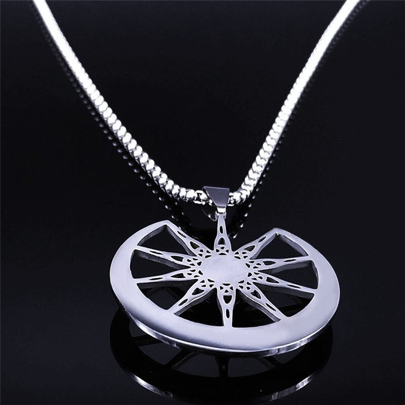 Witchcraft Ten-Pointed Star Moon Natural Stone