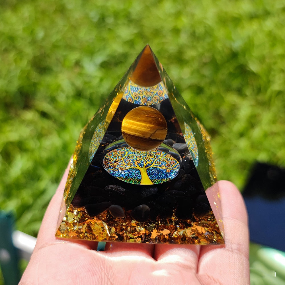 Orgonite Pyramid Crystals Natural Stone Orgone