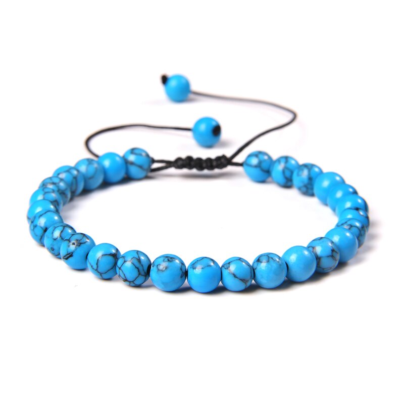 Natural Stone Amethysts 6MM Bead Bracelets