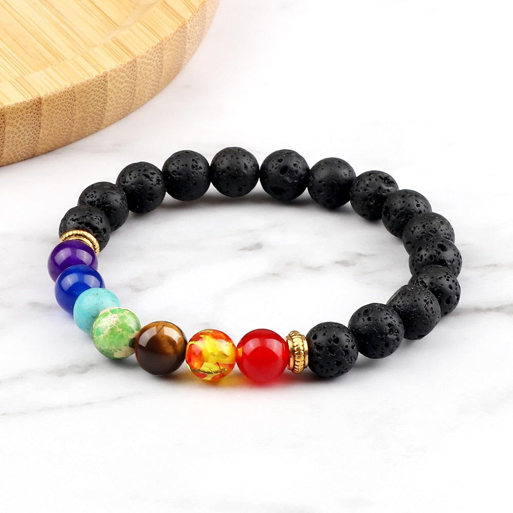 Chakra Beads Bracelet Fashion Charm Natural Stone