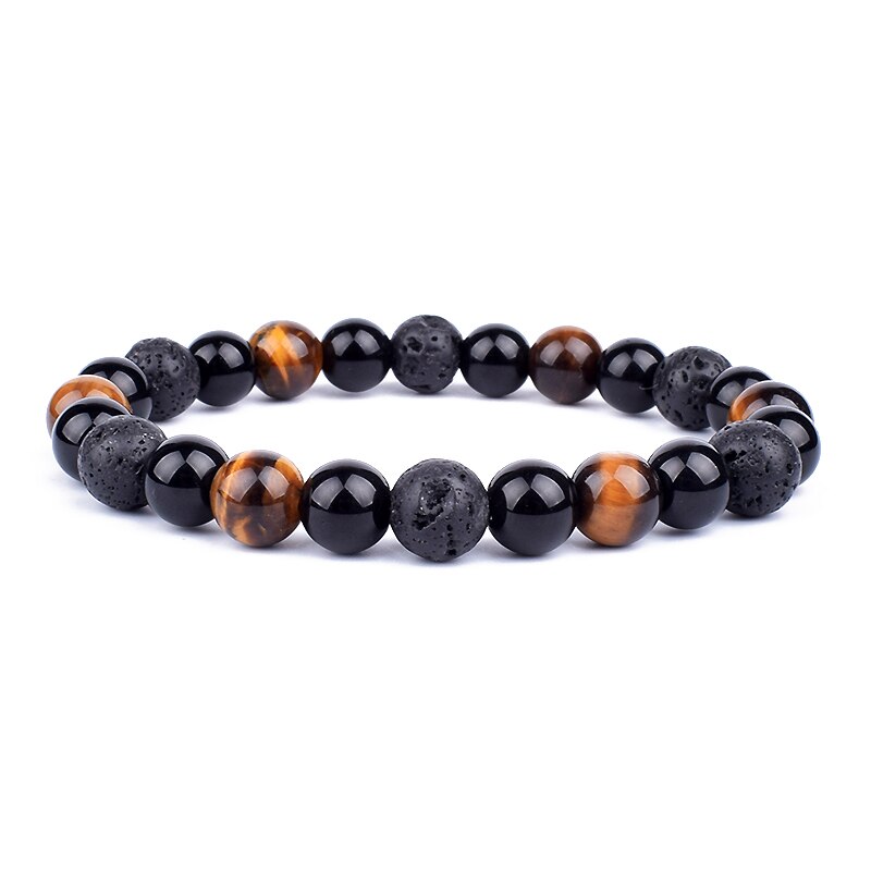 Tiger Eye Obsidian Hematite Beads Bracelets Magnetic