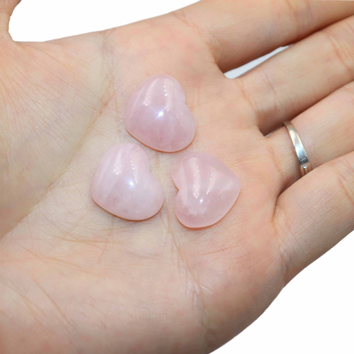Agates Quartz Pink Jades Tiger Eye Heart Shape Stone
