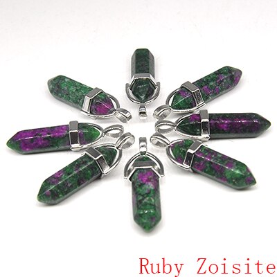 Natural Stone Hexagonal Quartz Pendulum Column Crystal