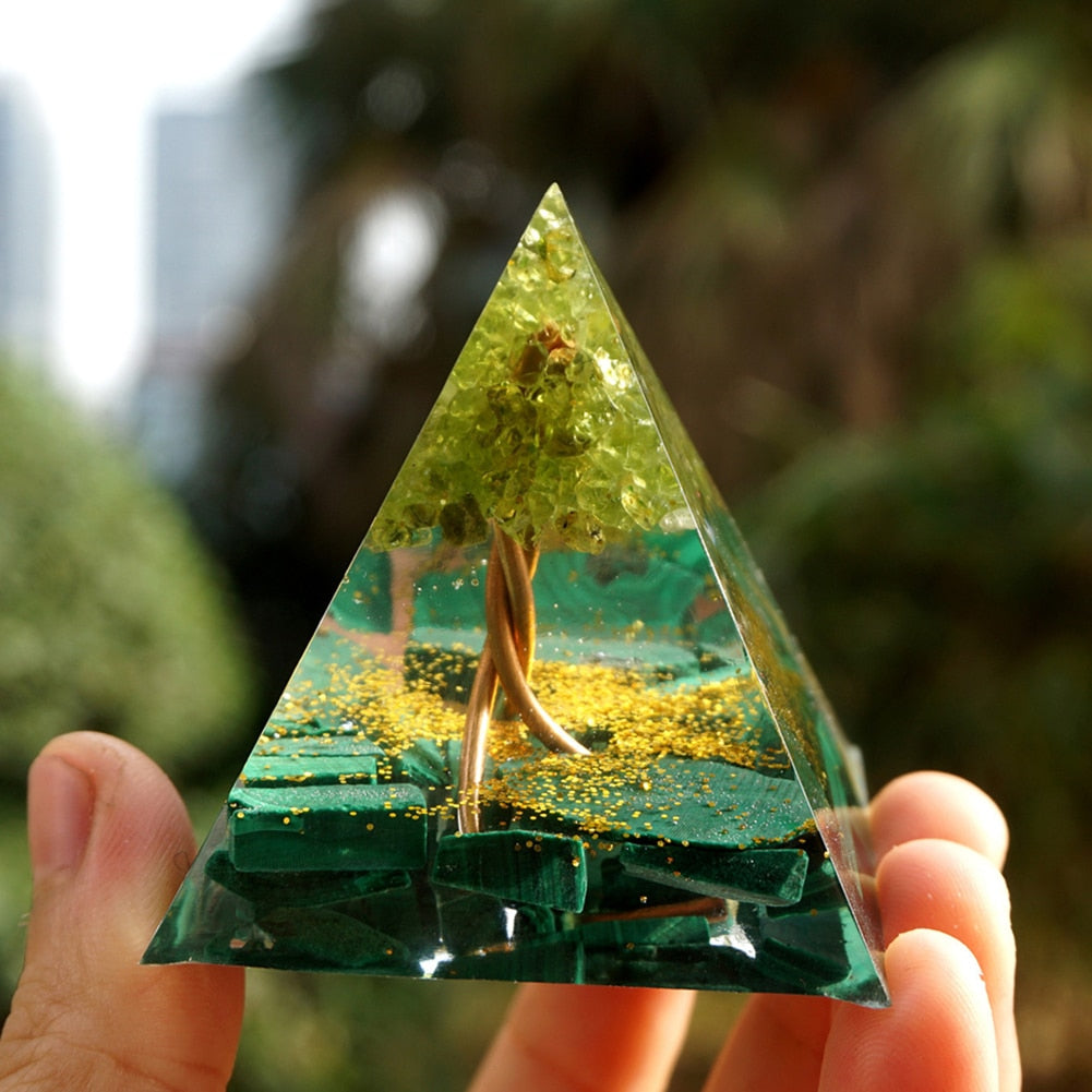 Orgonite Pyramid Crystals Natural Stone Orgone