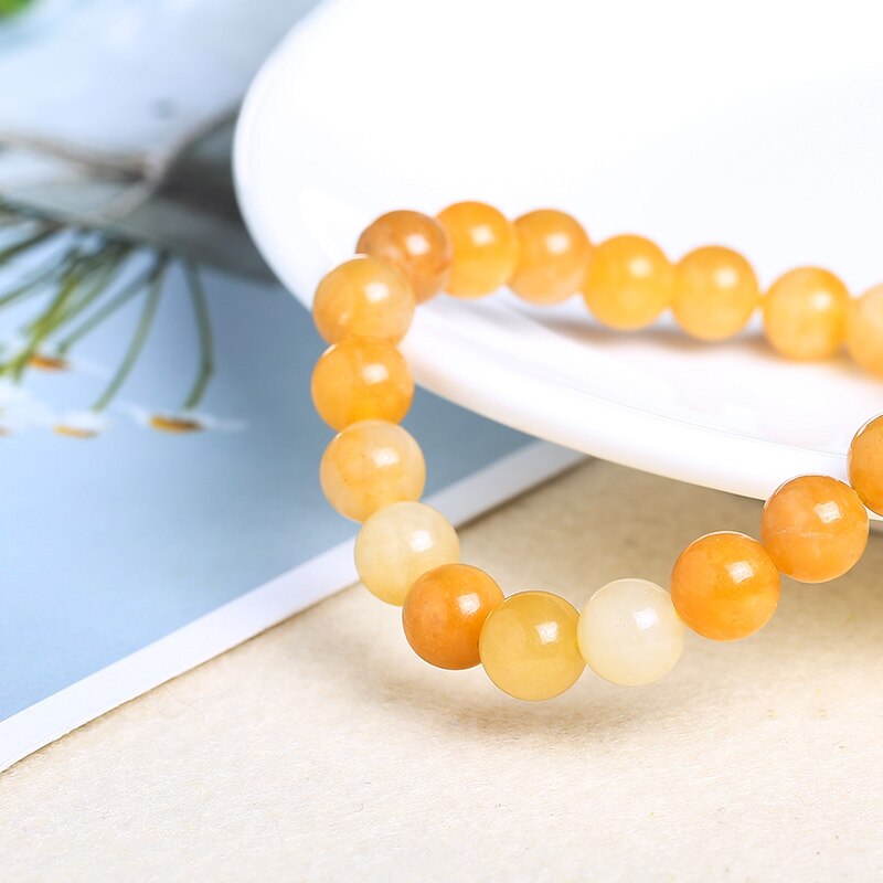 JD Yellow/Pink/Red Green Aventurine Women Bracelets
