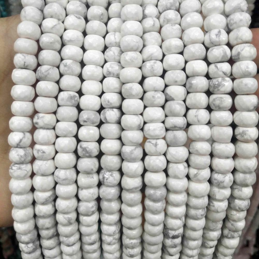 Natural Stone Faceted Rondelle Beads Jades Spacer