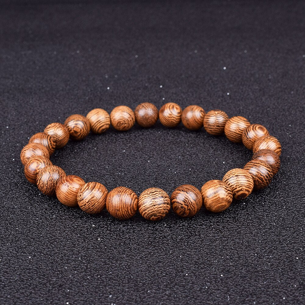 Wood Beads Bracelets Men Ethic Meditation