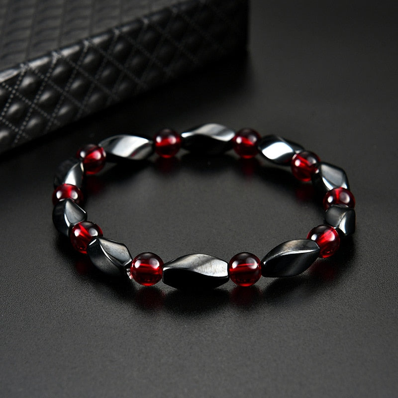 Tiger's Eye Hematite Charm Bracelets Men