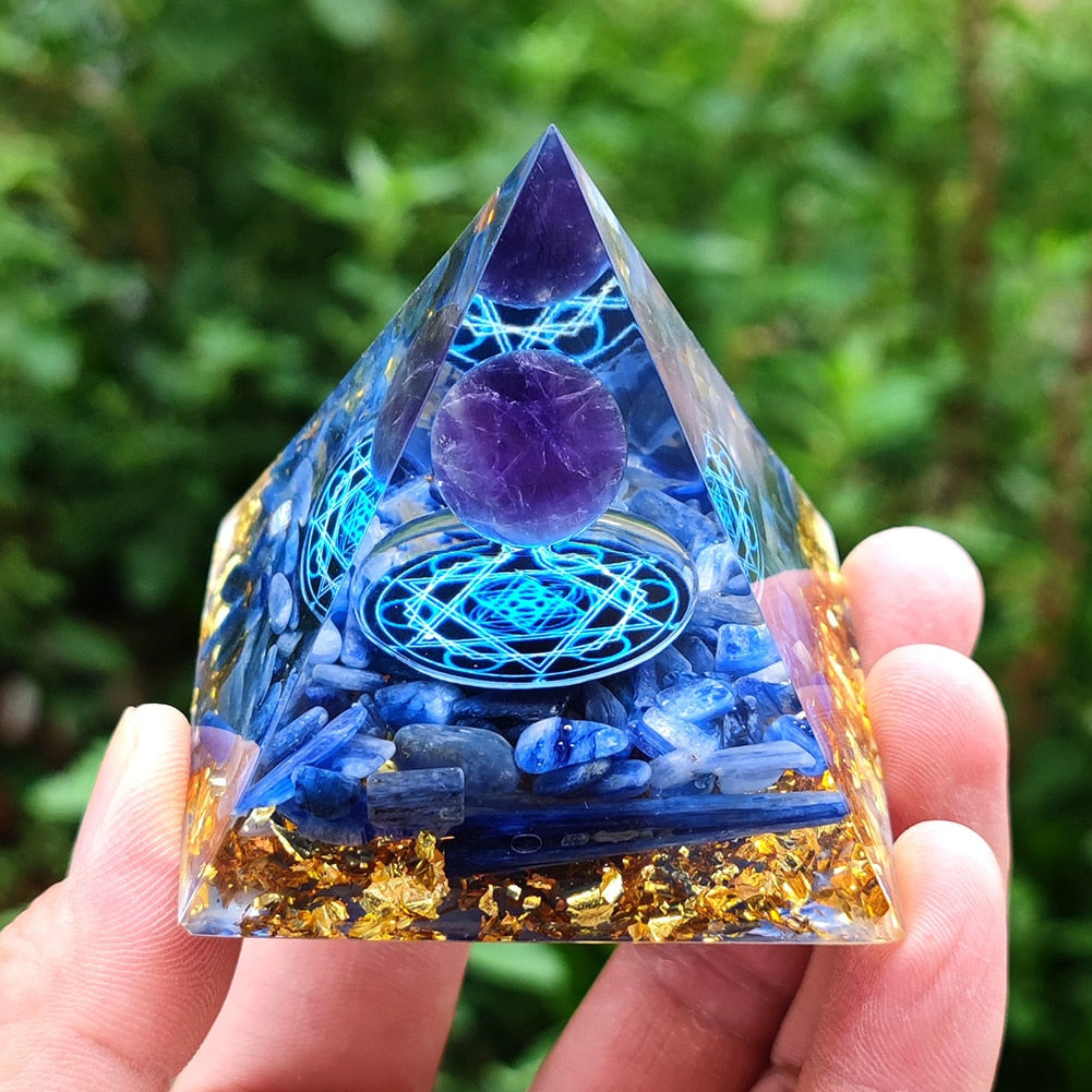 Orgonite Pyramid Crystals Natural Stone Orgone