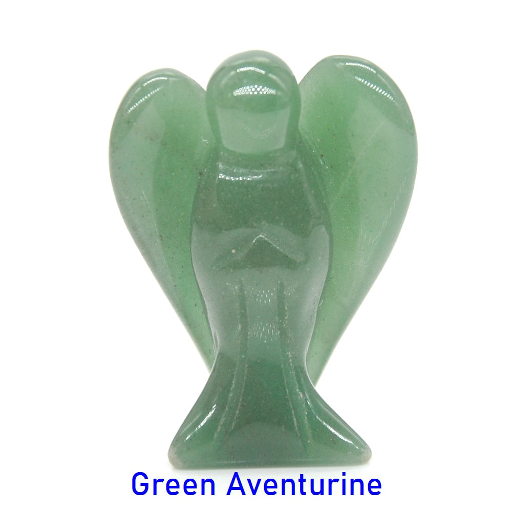 Guardian Angel Figurine Natural Healing Crystal Gem