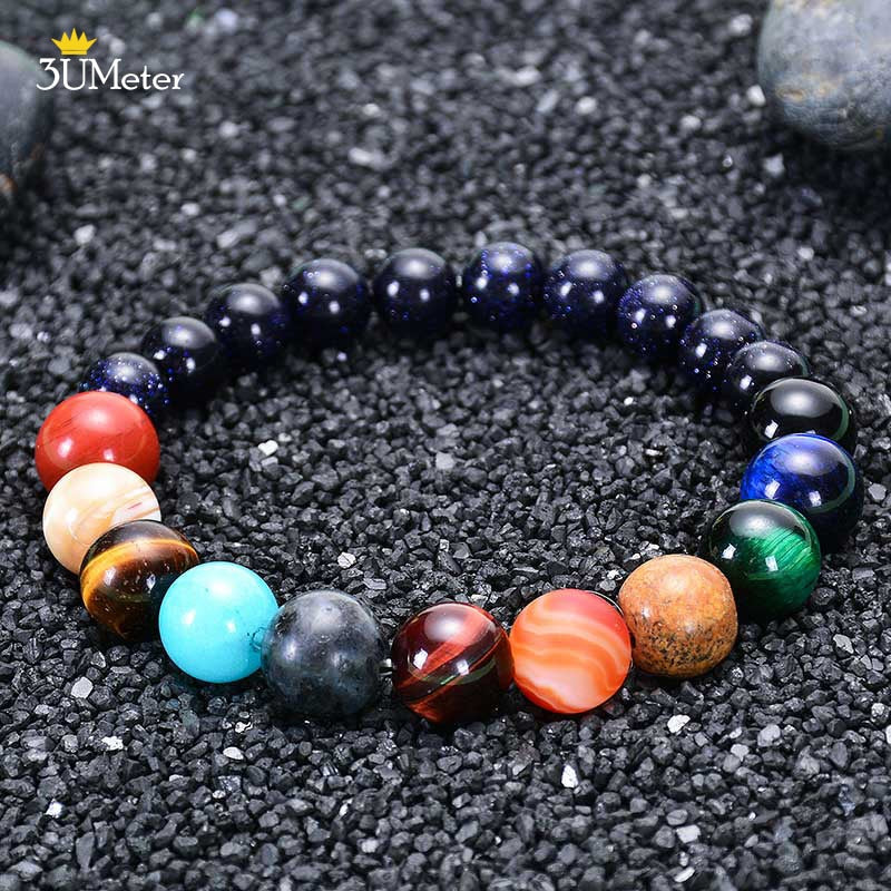 The Eight Planets Bracelets Natural Stone Beads