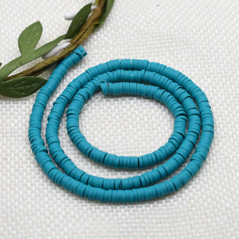 Flat Round Handmade Round Polymer Clay Chip
