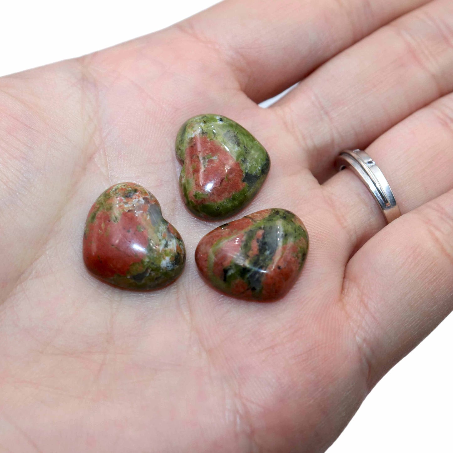 Agates Quartz Pink Jades Tiger Eye Heart Shape Stone