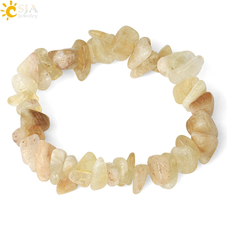 Irregular Chips Natural Stone Bracelet Asymmetry